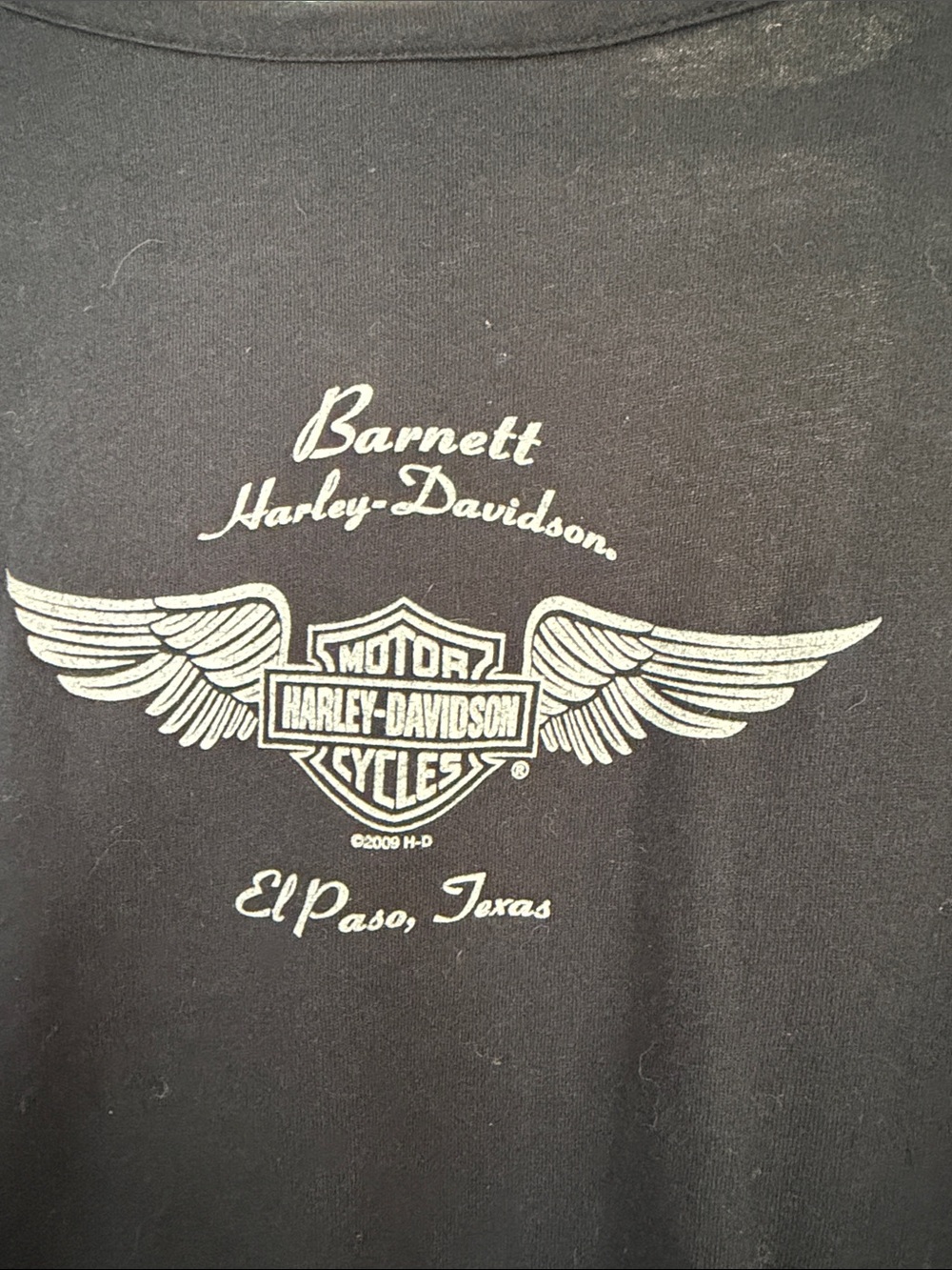 Harley-Davidson Black Long Sleeve Tee with Silver Graphic - Picture 6 of 6